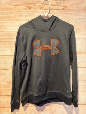 LG Black Under Armour ColdGear Pullover with White Logo